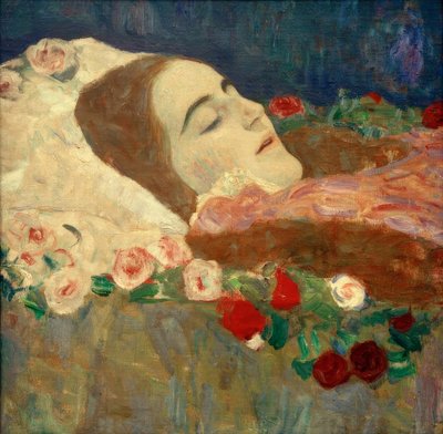 Ria Munk sur son lit de mort - Gustav Klimt